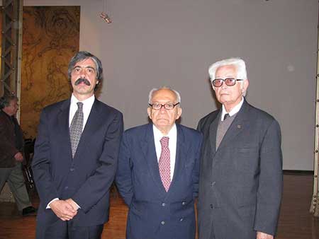 Lêdo Ivo Lêdo Ivo, Alí Chumacero y su hijo Luis. Foto: JAL