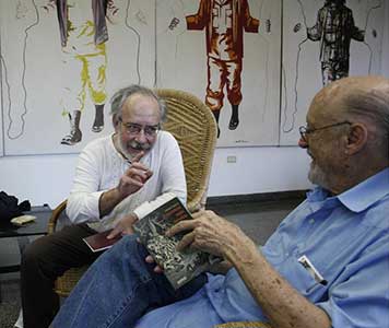 Vicente Brunetti con Fernández Retamar